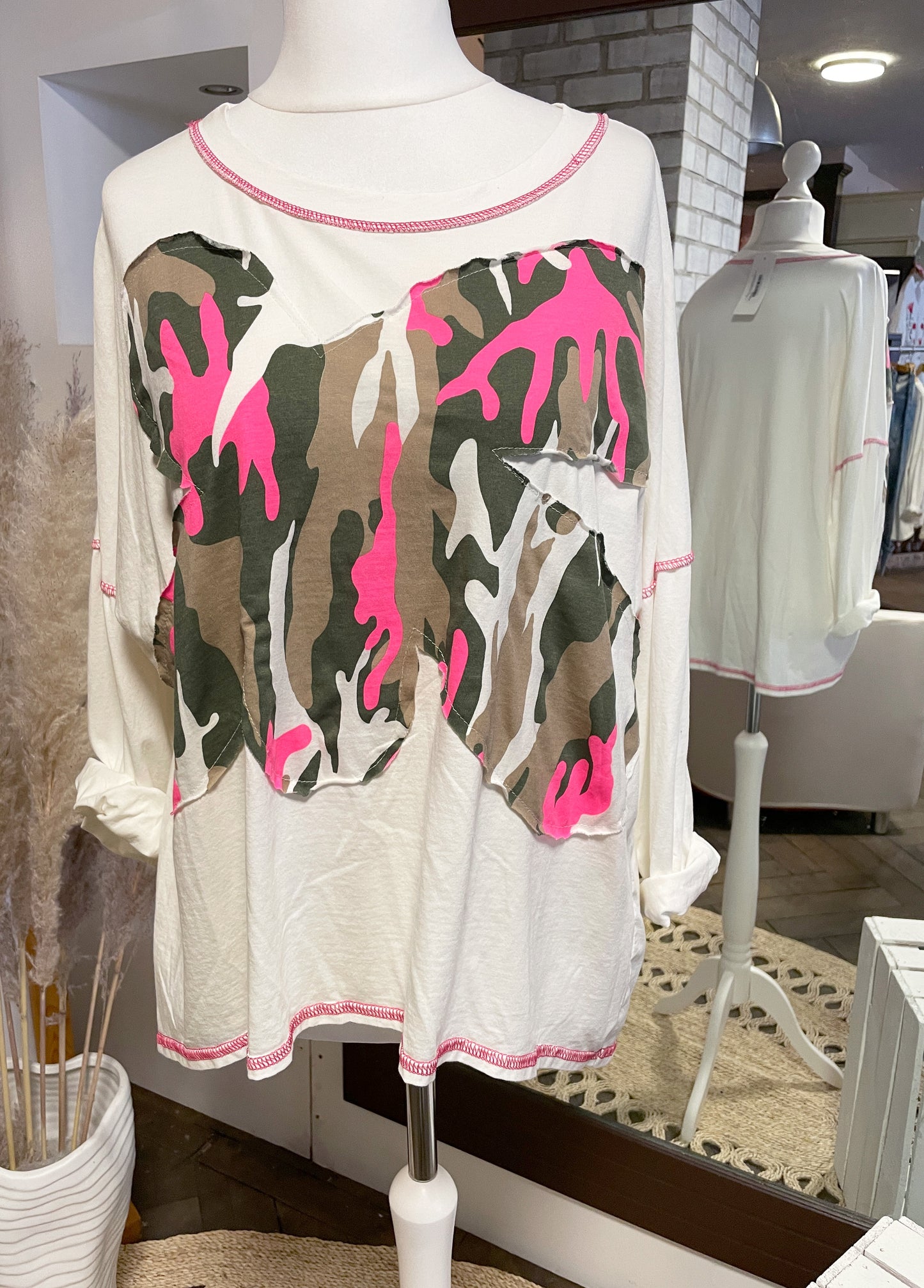 Longshirt CAMOUFLAGE pink