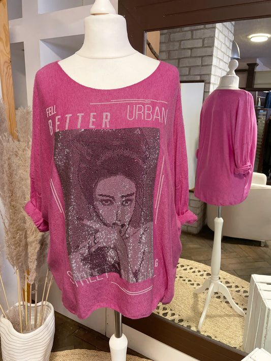 Pullover URBAN pink