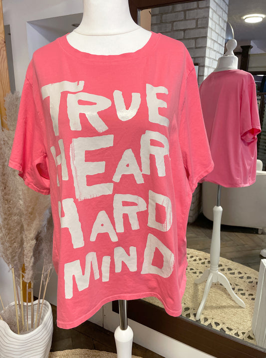 Shirt TRUE HEART pink